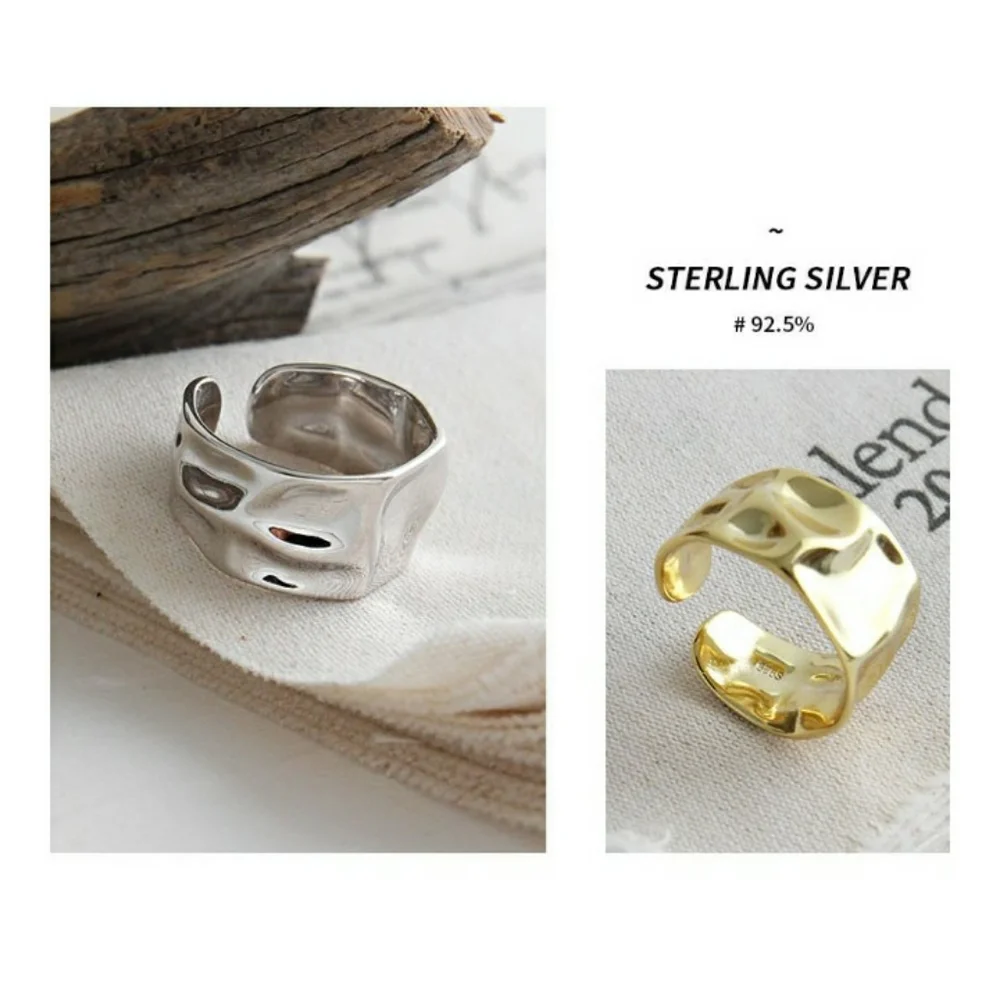 Hammered Gold Vermeil Adjustable Ring - Picture 9 of 12